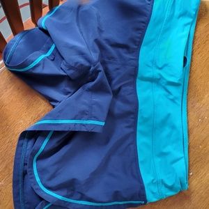 Blue and tuquoise lulu lemon shorts